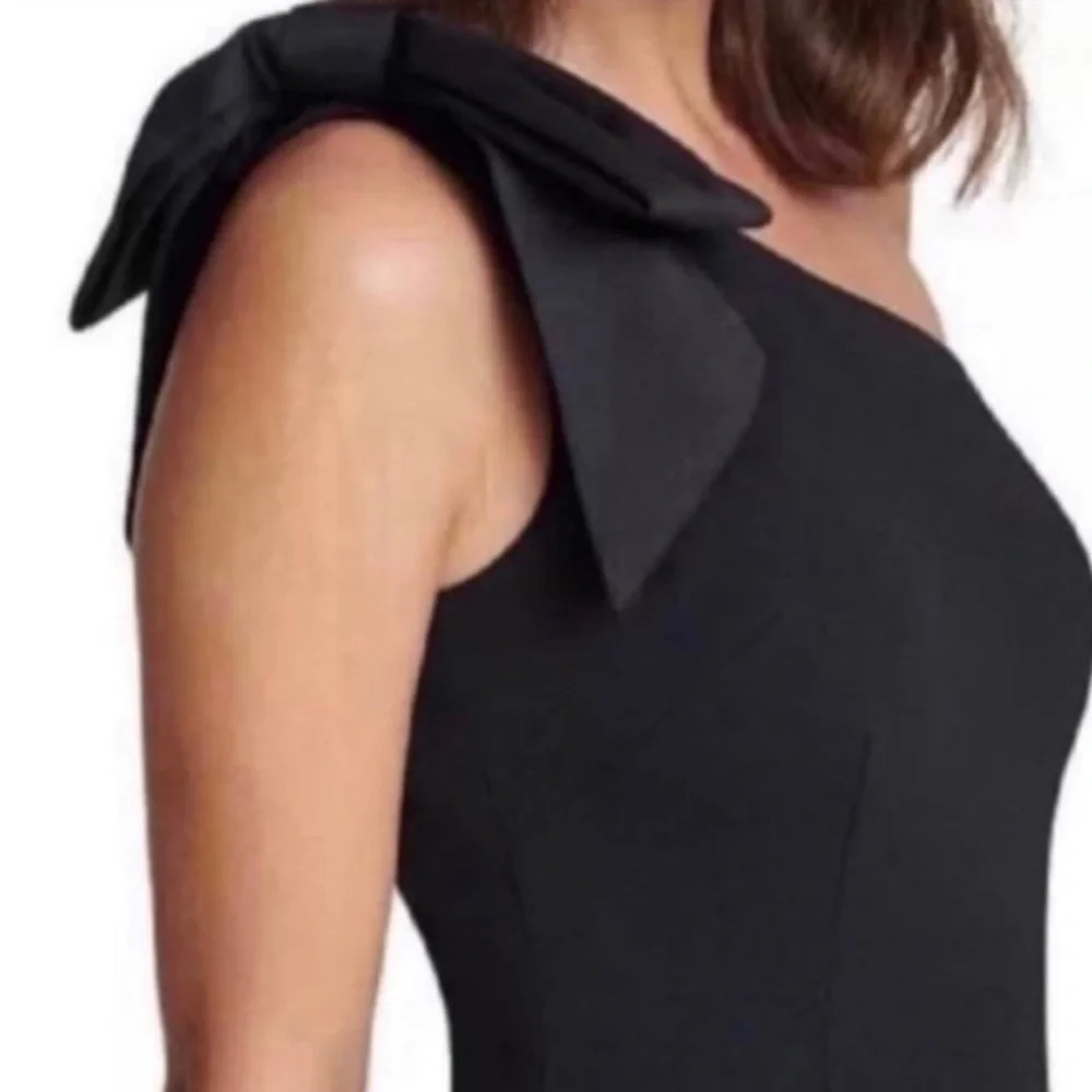 Eliza J Elegant Black One-Shoulder Dress size 10